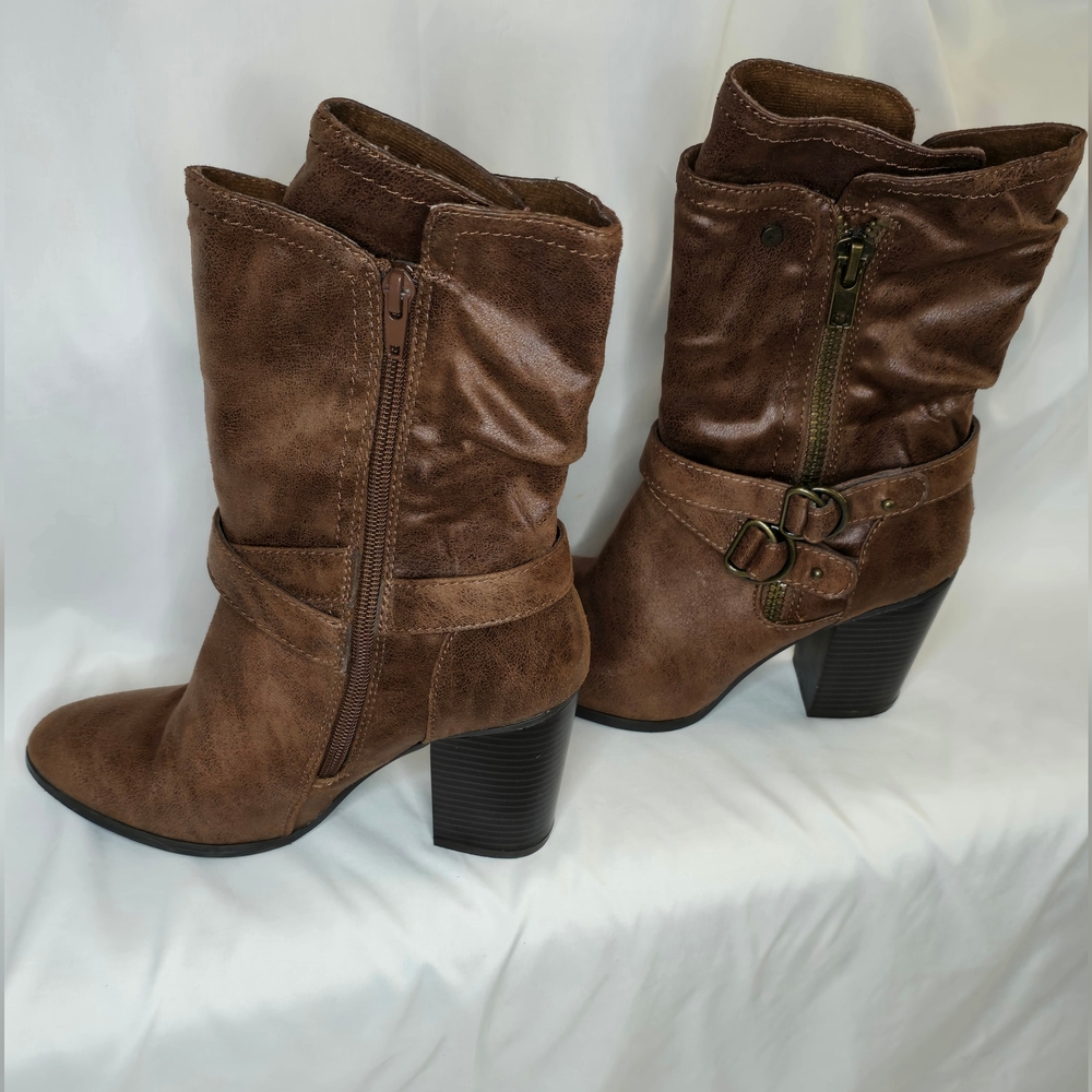 Carlos by Carlos Santana Women's "	Paisley" Mid-calf Brown Boots sz 7 - Picture 3 of 7